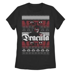 Футболка-свитер Junior's Universal Monsters Christmas Dracula Ugly Sweater Licensed Character