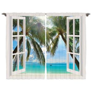 Штора twentyfour Tropisch III (2 шт), 245 см, разноцветный