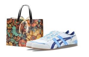 Onitsuka Tiger Тренировочные кроссовки Funi Island устойчивые к истиранию низкие повседневные обувь unisex белый синий