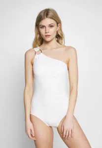 Купальник с одним открытым плечом Michael Michael Kors, White