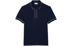 Рубашка поло мужская темно-синяя Lacoste, синий
