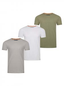 Riverso Комплект из 3 футболок RIVLenny с круглым вырезом, разноцветные