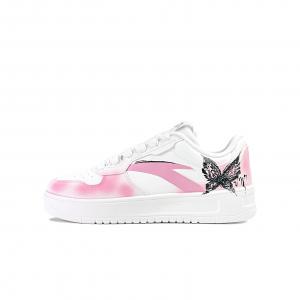 Унисекс низкие скейтбордные кроссовки с амортизацией и износостойким покрытием Anta, phantom butterfly розовый
