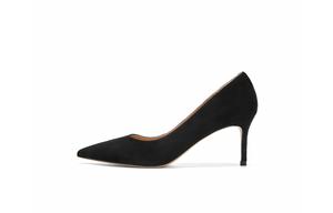 Женские туфли на высоком каблуке черного/абрикосового цвета NINE WEST