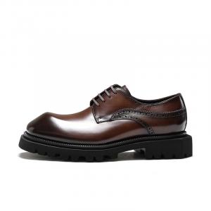 Bansley Коричневые мужские повседневные кожаные туфли, цвет Brown