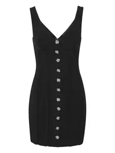 Платье мини на пуговицах ROTATE BIRGER CHRISTENSEN, черный