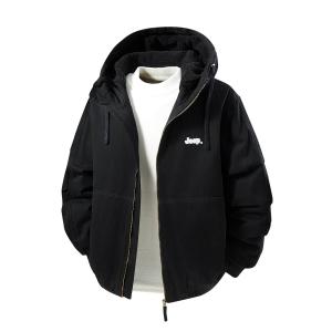 Винтажная пуховая куртка Wolf Path Unisex Jeep, черный синий