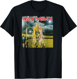 Футболка с обложкой первого альбома Iron Maiden, черный
