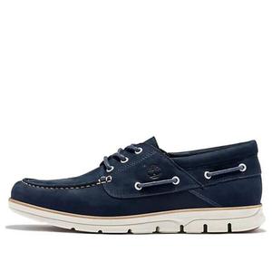 Кроссовки bradstreet 3-eye boat shoes 'navy' Timberland, синий