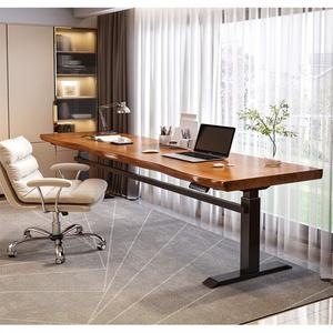 Стол Zhenyanxuan 100х60 см, автоматический регулируемый по высоте (70-134 см), игровой, из массива дерева, электрический подъемный, с двойным мотором, 3 секции.