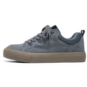 URBAN AUTHENTIC Серо-голубые мужские легкие дышащие противоскользящие низкие скейтерские кроссовки с эффектом увеличения роста, цвет Gray Blue
