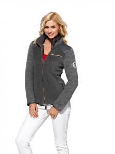 Флисовая куртка серого цвета Heine