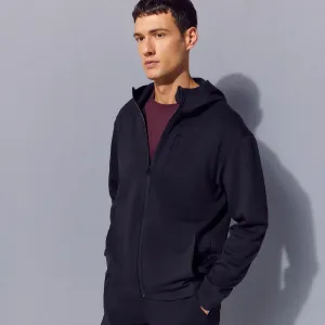 Открытая вискозная толстовка с капюшоном Sportcasual для мужчин Boomerang, черный