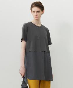 Топ из прозрачного трикотажа