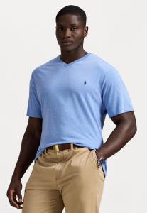 Футболка Polo Ralph Lauren Big & Tall JERSEY V-NECK T-SHIRT, Soft Royal Heather/Multi-Coloured