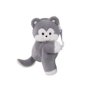 Плюшевая кукла Kitten, Husky, Raccoon высота 30см A little tide to play