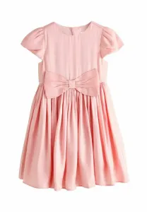 Платье для коктейльной вечеринки/праздничного выхода в свет, прямого кроя, с блестящим бантом. Next, Pink