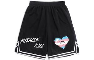 Повседневные шорты унисекс MIRACLE KILL, черные (с молнией)