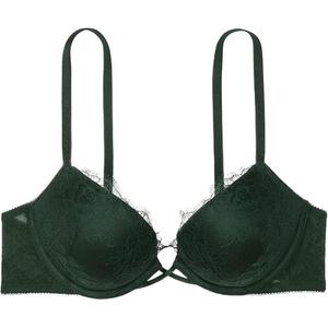 Victoria's Secret Очень сексуальный бюстгальтер 24 Big Show Collection для женщин из велюра зеленый