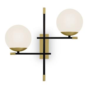 Настенный светильник Maytoni Decorative Lighting Nostalgia Typ B, матовое стекло / смешанный металл - 2 лампы