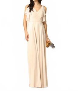 Ferrara Вечернее платье для выпускного с расклешенными рукавами шифон в цвете шампань Eva