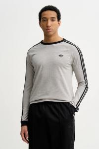 Хлопковый лонгслив Adidas Originals, серый