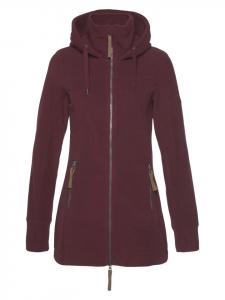 Polarino Флисовая куртка бордового цвета