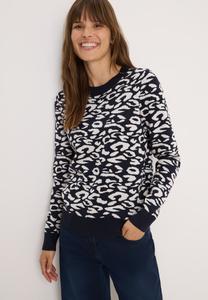 Джемпер Cecil LEO JACQUARD, Blau/Dark Blue