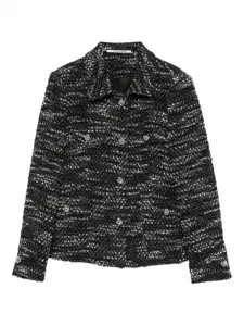 Фактурная куртка-рубашка на пуговицах Tagliatore, черный