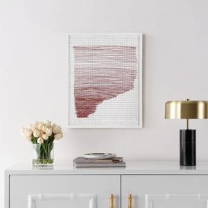 Картина Safavieh The Architect's Daydream, красный / слоновая кость