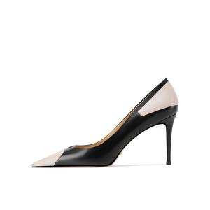 Строгие Высокие Каблуки 8,5 см Женские Shesrim, Бежевый Серый Белый