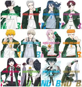 WIND BREAKER Manga Series 12-Book Collection Set (Vol.1 to Vol.12) by Satoru Nii - Intense Street Fighting, Rivalry, and Urban Drama (Kodansha Comics)