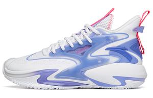 Баскетбольные кроссовки Berserk 3 мужские с высоким верхом белые/чисто-фиолетовые/светящиеся Anta