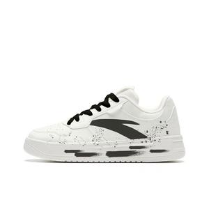 ANTA Антискользящие и износостойкие легкие низкие кеды для скейтбординга женские бело-черные