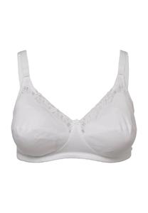 Бюстгальтер без косточек, кружевной, однотонный, женский susa, белый