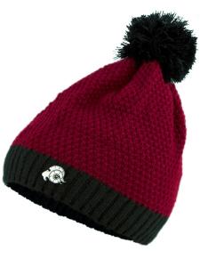 Шапка Guggen Mountain Mütze K119 Wintermütze mit Bommel und Fleecefutter, черный