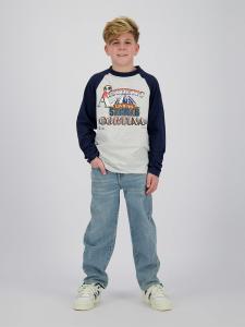 Vingino Футболка с длинными рукавами "Харуто" серо-темно-синего цвета
