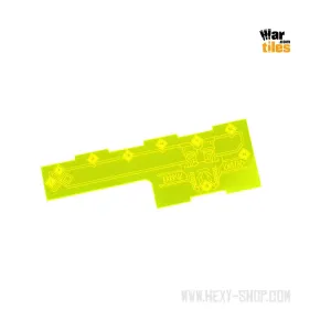 Боевая линейка — гном, жёлтая, War Tiles - Markers, Rulers, & Tokens