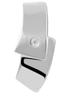 Adeliás Женский кулон из серебра 925 пробы с кубическим цирконием в серебряной оправе