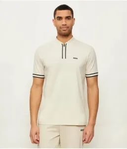 Поло Парик regular fit Boss Green, бежевый