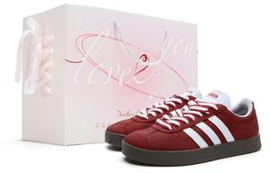 Adidas Neo VL Court 2.0 Противоскользящие износостойкие низкие кроссовки для скейтбординга Унисекс Ancora Red