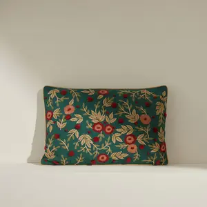 Прямоугольная декоративная подушка с вышивкой El Corte Inglés, разноцветный