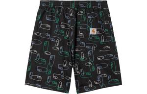 Carhartt WIP Мужские черные шорты повседневные SS23