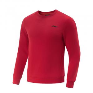 Li-Ning Li Ning Sweatshirts Unisex Bull Red Crew Neck Moderate