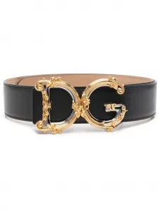 Ремень с логотипом DG DOLCE & GABBANA, черный