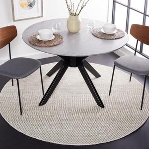 Ковер SAFAVIEH, 183 x 183 см, Vermont Collection, круглый, Green, ручной работы из шерсти и хлопка, идеально для помещений с высокой проходимостью в гостиной, спальне (VRM650Y)