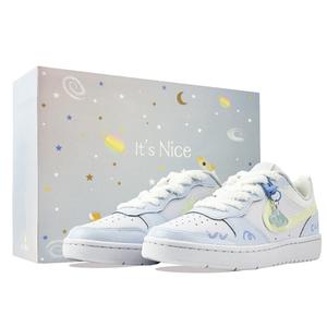 Детские кроссовки для скейтбординга Court Borough унисекс Nike, белый/синий