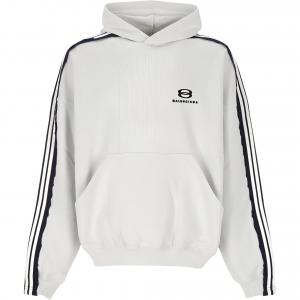 Хлопковый худи Balenciaga, белый