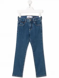 Джинсы Iconic Plein стандартного кроя Philipp Plein Junior, синий