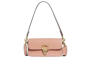 Студийная кожаная сумка через плечо, кроссбоди, трубачи, женская, телесный розовый COACH